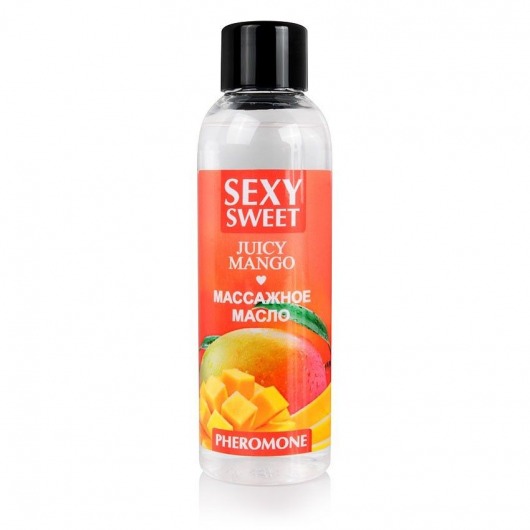 Массажное масло Sexy Sweet Juicy Mango с феромонами и ароматом манго - 75 мл. - Биоритм - купить с доставкой в Нижнем Тагиле