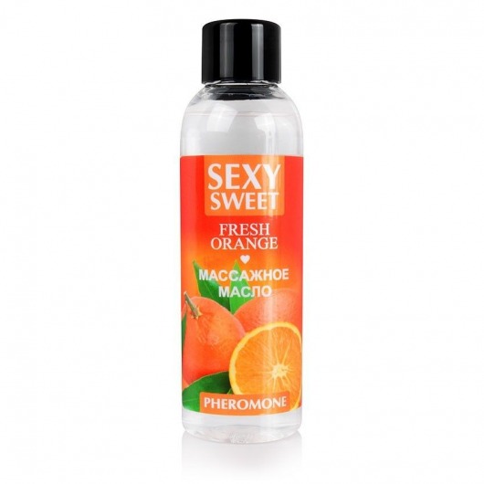 Массажное масло Sexy Sweet Fresh Orange с ароматом апельсина и феромонами - 75 мл. - Биоритм - купить с доставкой в Нижнем Тагиле