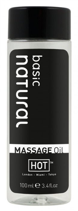 Массажное масло для тела Natural Basic - 100 мл. - HOT - купить с доставкой в Нижнем Тагиле