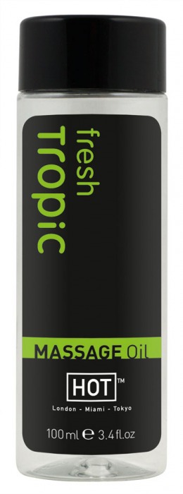 Массажное масло для тела Tropic Fresh - 100 мл. - HOT - купить с доставкой в Нижнем Тагиле