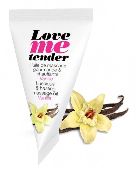 Съедобное согревающее массажное масло Love Me Tender Vanilla с ароматом ванили - 10 мл. - Love to Love - купить с доставкой в Нижнем Тагиле