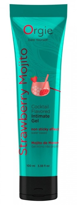 Съедобный интимный гель Orgie Lube Tube Cocktail Strawberry Mojito - 100 мл. - ORGIE - купить с доставкой в Нижнем Тагиле