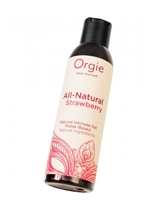 Интимный гель на водной основе All-Natural Strawberry с ароматом клубники - 150 мл. - ORGIE - купить с доставкой в Нижнем Тагиле