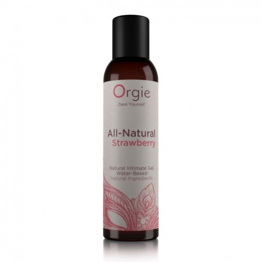 Интимный гель на водной основе All-Natural Strawberry с ароматом клубники - 150 мл. - ORGIE - купить с доставкой в Нижнем Тагиле