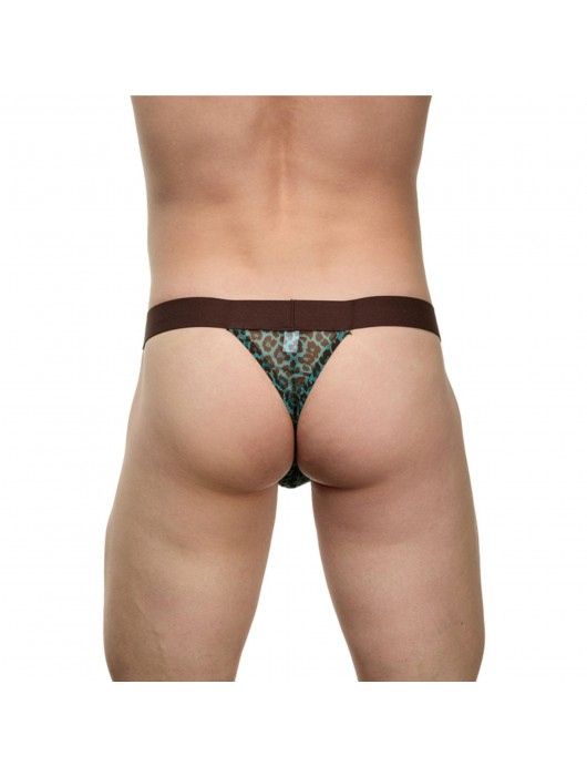 Сексуальные трусы-тонги с леопардовым принтом - La Blinque купить с доставкой