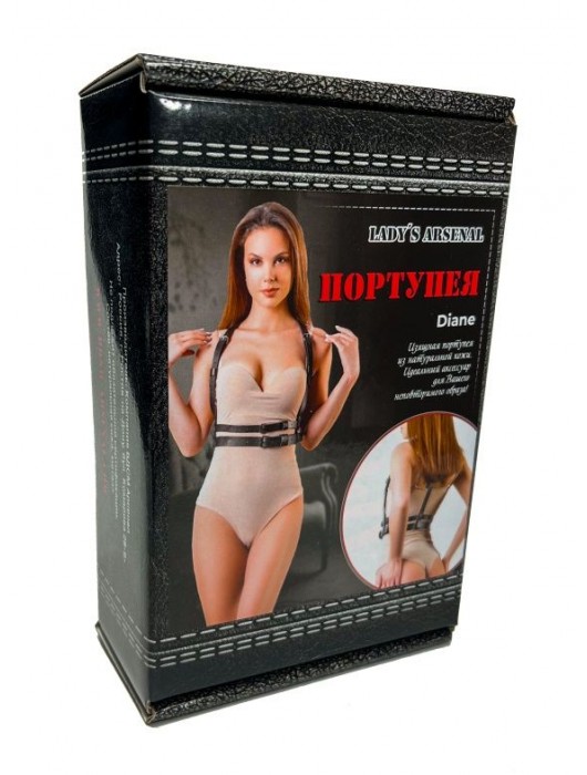 Изящная портупея из натуральной кожи Diane - БДСМ Арсенал - купить с доставкой в Нижнем Тагиле
