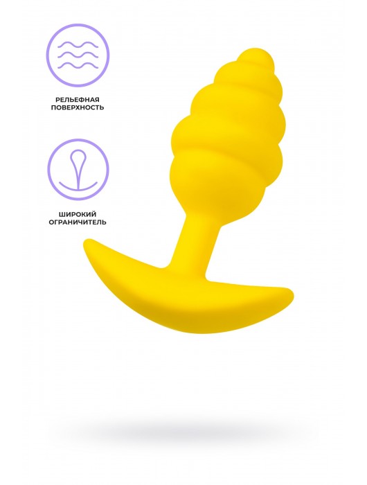 Желтая анальная втулка Vikki - 9 см. - Eromantica