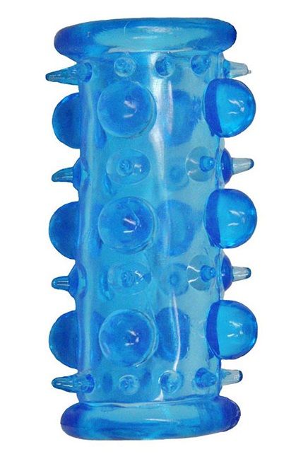 Голубая насадка с шипами и шишечками LUST CLUSTER - Dream Toys - в Нижнем Тагиле купить с доставкой