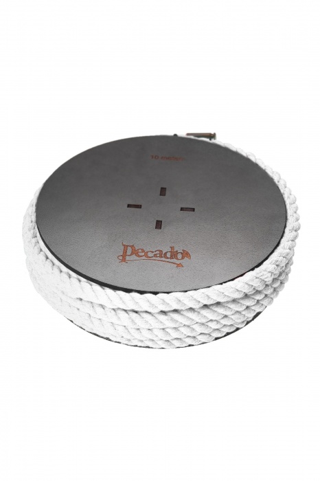Белая веревка для шибари на катушке - 10 м. - Pecado - купить с доставкой в Нижнем Тагиле