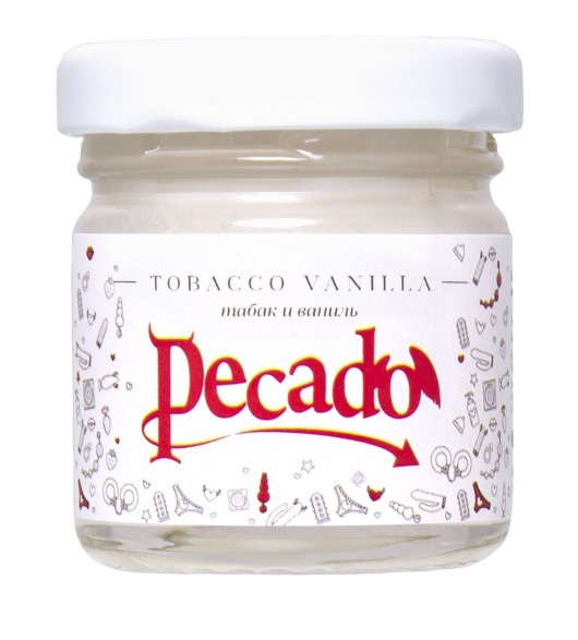 Массажная свеча Tobacco Vanilla - 35 мл. - Pecado - купить с доставкой в Нижнем Тагиле