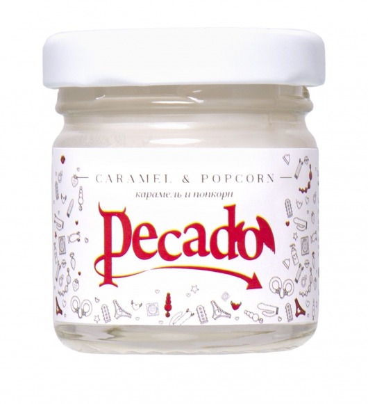 Массажная свеча Caramel   Popcorn - 35 мл. - Pecado - купить с доставкой в Нижнем Тагиле