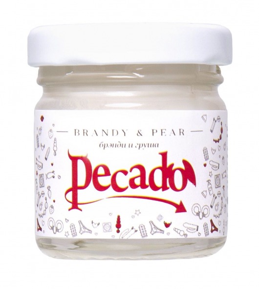 Массажная свеча Brandy   Pear - 35 мл. - Pecado - купить с доставкой в Нижнем Тагиле