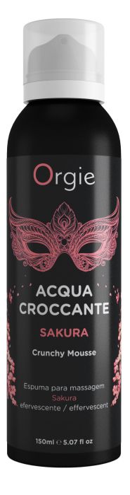 Хрустящая пенка для массажа Orgie Acqua Croccante Sakura с ароматом сакуры - 150 мл. - ORGIE - купить с доставкой в Нижнем Тагиле