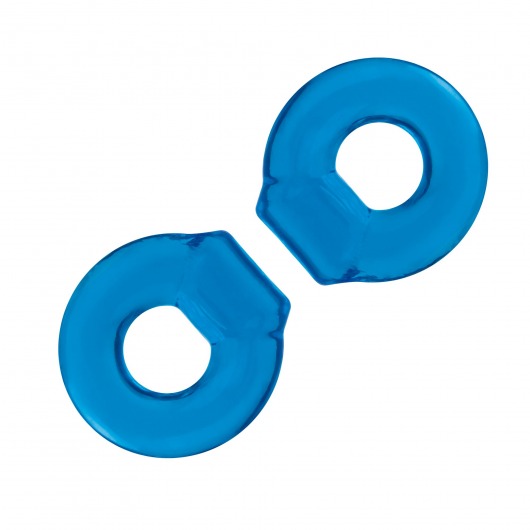 Комплект из двух колец для пениса 2-Pack Ultra-Stretch Stamina Endurance Ring - BlueLine - в Нижнем Тагиле купить с доставкой