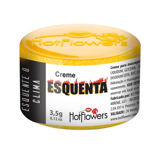 Возбуждающий крем Esquenta с разогревающим эффектом - 3,5 гр. - HotFlowers - купить с доставкой в Нижнем Тагиле