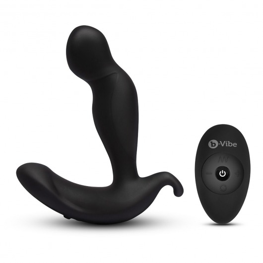 Черный анальный стимулятор с вращением и вибрацией 360 Plug - 13 см. - b-Vibe - в Нижнем Тагиле купить с доставкой