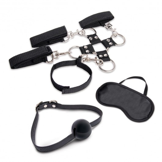 Набор для фиксации из 7 предметов Hogtie   Ball Gag Kit - Lux Fetish - купить с доставкой в Нижнем Тагиле