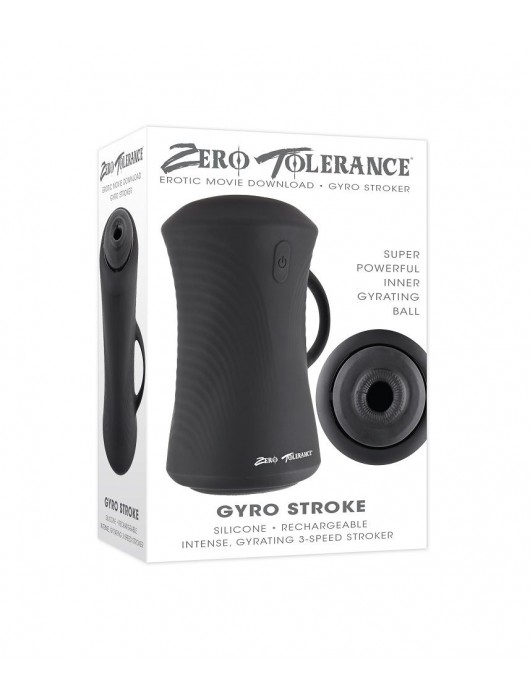 Черный вибромастурбатор с гироскопом Gyro Stroke - Zero Tolerance - в Нижнем Тагиле купить с доставкой