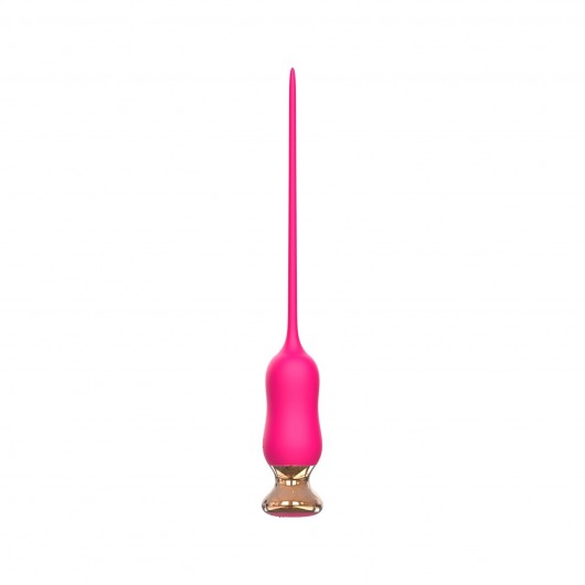 Розовый тонкий стимулятор Nipple Vibrator - 23 см. - I-MOON - купить с доставкой в Нижнем Тагиле