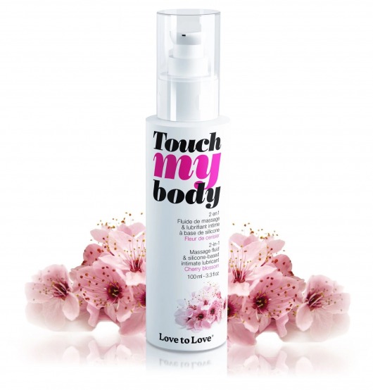 Силиконовый лубрикант 2-в-1 Touch My Body с ароматом вишнёвого цвета - 100 мл. - Love to Love - купить с доставкой в Нижнем Тагиле