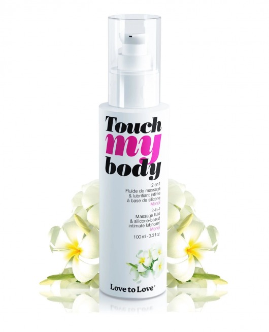 Силиконовый лубрикант 2-в-1 Touch My Body с ароматом моной - 100 мл. - Love to Love - купить с доставкой в Нижнем Тагиле