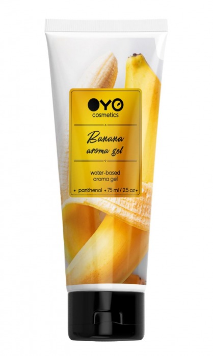 Лубрикант на водной основе OYO Aroma Gel Banana с ароматом банана - 75 мл. - OYO - купить с доставкой в Нижнем Тагиле