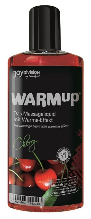 Разогревающее масло WARMup Cherry - 150 мл. - Joy Division - купить с доставкой в Нижнем Тагиле