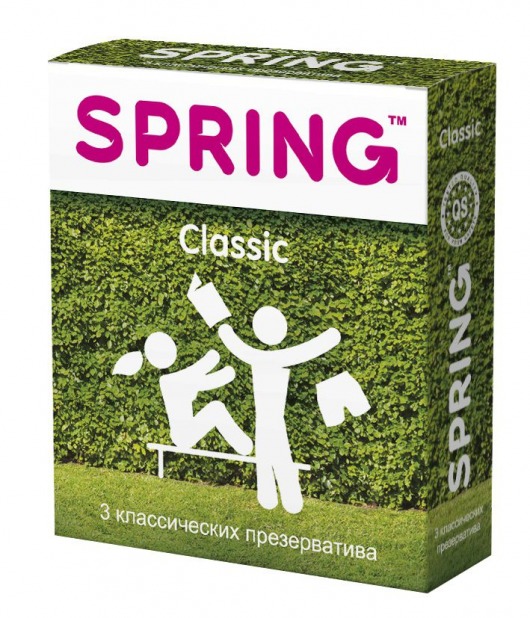 Классические презервативы SPRING CLASSIC - 3 шт. - SPRING - купить с доставкой в Нижнем Тагиле