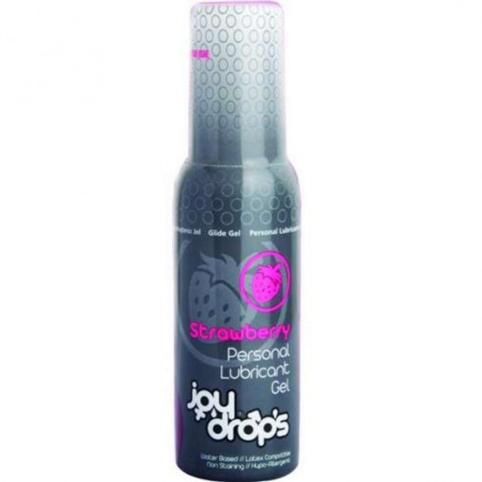 Смазка на водной основе со вкусом клубники JoyDrops Strawberry - 100 мл. - JoyDrops - купить с доставкой в Нижнем Тагиле