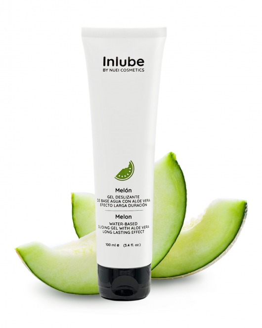 Лубрикант на водной основе Nuei Inlube с алоэ вера и ароматом дыни - 100 мл. - Nuei cosmetics - купить с доставкой в Нижнем Тагиле