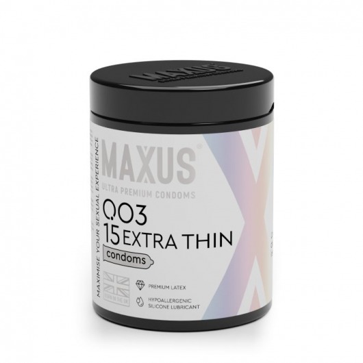 Экстремально тонкие презервативы MAXUS 003 Extra Thin - 15 шт. - Maxus - купить с доставкой в Нижнем Тагиле