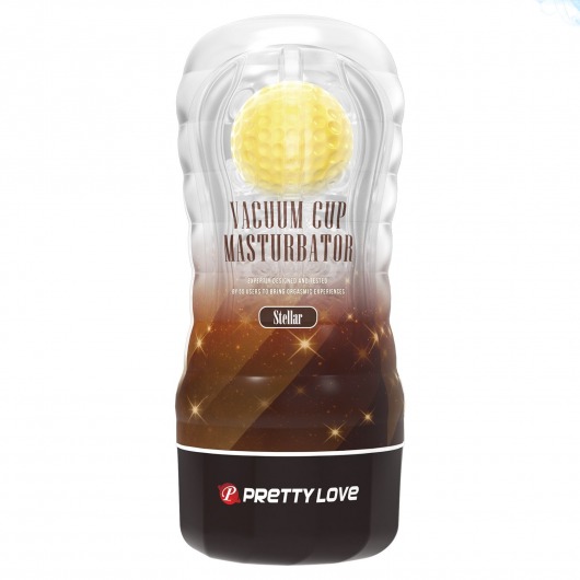Прозрачный текстурированный мастурбатор Vacuum Cup Masturbator Stellar - Baile - в Нижнем Тагиле купить с доставкой