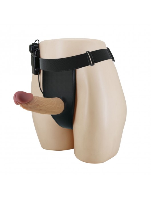 Полый вибрострапон на регулируемых трусиках Draven - 17,5 см. - Baile - купить с доставкой в Нижнем Тагиле