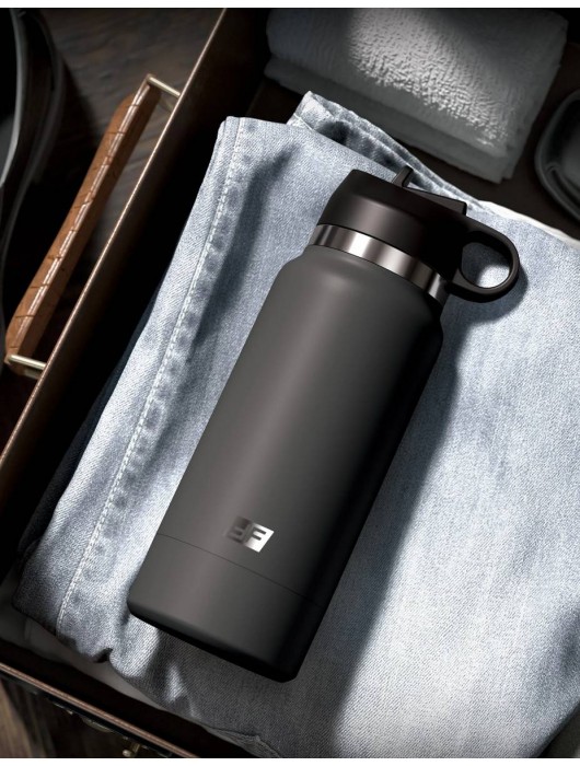 Серый мастурбатор в виде бутылки F*ck Flask - Pipedream - в Нижнем Тагиле купить с доставкой