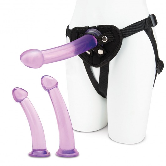 Тренировочный набор с тремя насадками Pegging Training Set - Lux Fetish - купить с доставкой в Нижнем Тагиле
