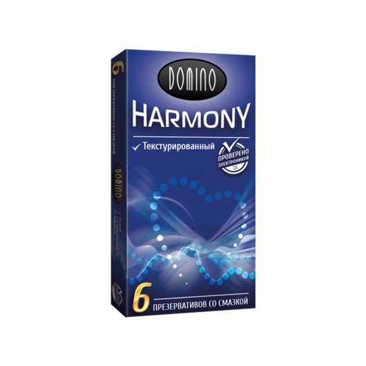 Текстурированные презервативы Domino Harmony - 6 шт. - Domino - купить с доставкой в Нижнем Тагиле