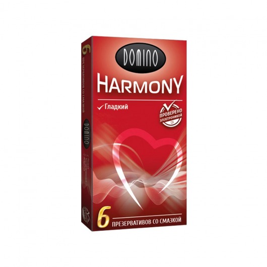 Гладкие презервативы Domino Harmony - 6 шт. - Domino - купить с доставкой в Нижнем Тагиле