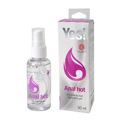 Согревающая силиконовая гель-смазка Yes Anal hot - 50 мл. - Sitabella - купить с доставкой в Нижнем Тагиле