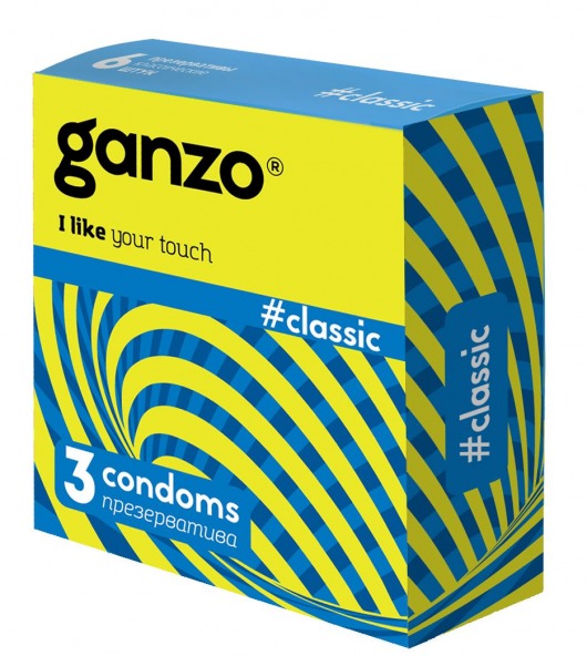 Классические презервативы с обильной смазкой Ganzo Classic - 3 шт. - Ganzo - купить с доставкой в Нижнем Тагиле