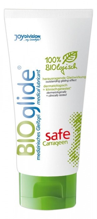 Гель-лубрикант на водной основе BIOglide safe Carrageen - 100 мл. - Joy Division - купить с доставкой в Нижнем Тагиле