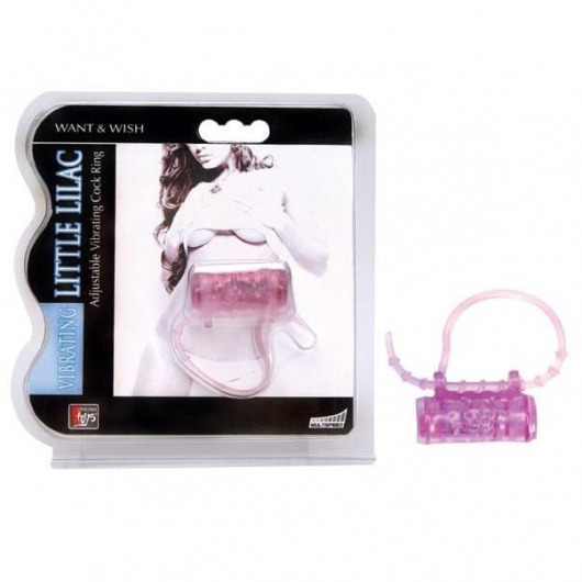Эрекционное кольцо с вибратором LITTLE LILAC - Dream Toys - в Нижнем Тагиле купить с доставкой