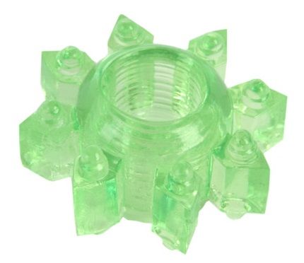 Зеленое эрекционное кольцо-звезда - Toyfa Basic - в Нижнем Тагиле купить с доставкой