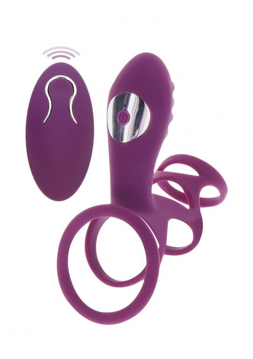 Фиолетовая эрекционная вибронасадка Halo Halo C-Ring Sleeve - Toy Joy - в Нижнем Тагиле купить с доставкой