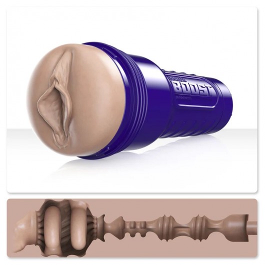 Телесный мастурбатор-вагина Fleshlight Boost Bang - Fleshlight - в Нижнем Тагиле купить с доставкой