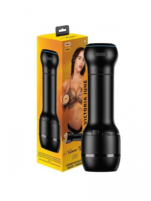 Мастурбатор-ротик с интерактивной насадкой PowerBlow   FeelVictoria Mouth - Kiiroo - в Нижнем Тагиле купить с доставкой