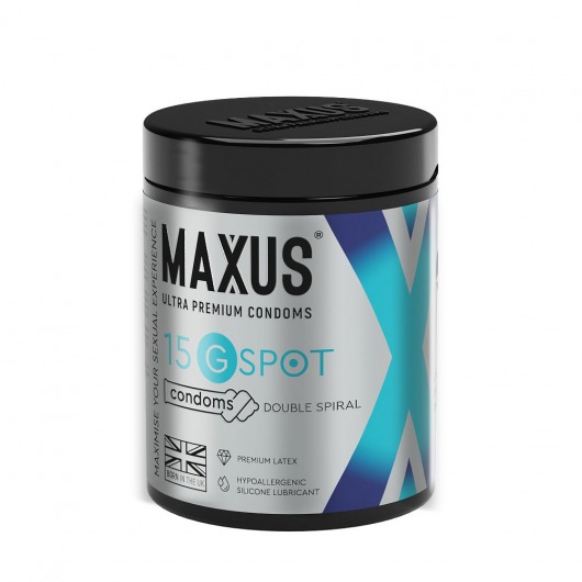 Гладкие презервативы Maxus G spot с двойной спиралью - 15 шт. - Maxus - купить с доставкой в Нижнем Тагиле