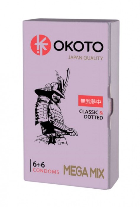 Презервативы OKOTO Mega Mix - 12 шт. - Sitabella - купить с доставкой в Нижнем Тагиле
