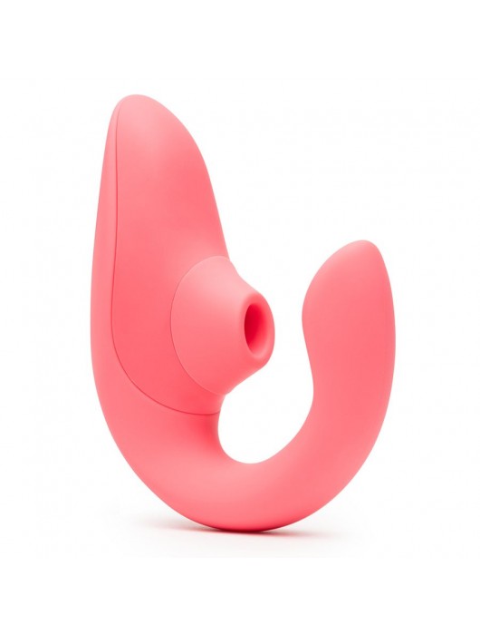 Розовый вибромассажер для двойной стимуляции Womanizer Blend - Womanizer