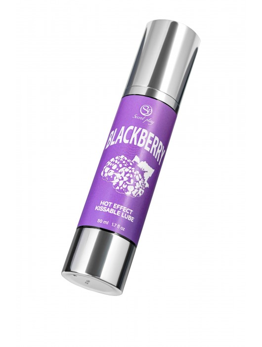Массажное масло 2-в-1 Blackberry Hot Effect с разогревающим эффектом и вкусом ежевики - 50 мл. - Secret Play - купить с доставкой в Нижнем Тагиле