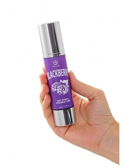 Массажное масло 2-в-1 Blackberry Hot Effect с разогревающим эффектом и вкусом ежевики - 50 мл. - Secret Play - купить с доставкой в Нижнем Тагиле